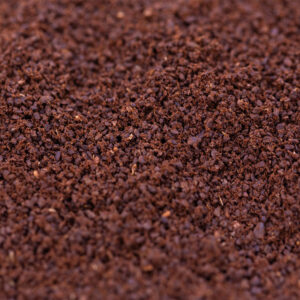 Close-up view of Wailuku Coffee Company's Vanilla Macadamia Nut ground coffee.