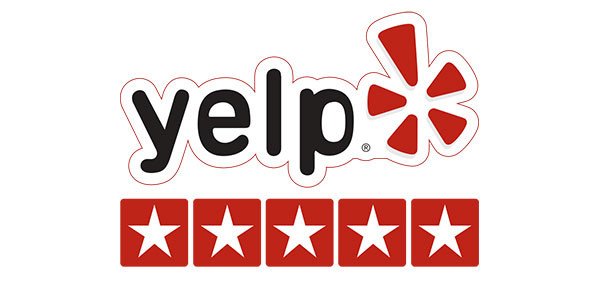 5-star review icons from Yelp.