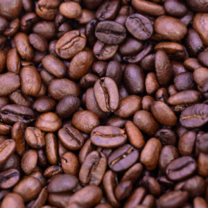 Close-up view of Wailuku Coffee Company's Golden Blend coffee beans for sale on Maui.